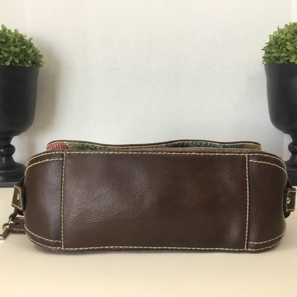 Fossil Brown & Cream Shoulder Bag - Picture 6 of 8